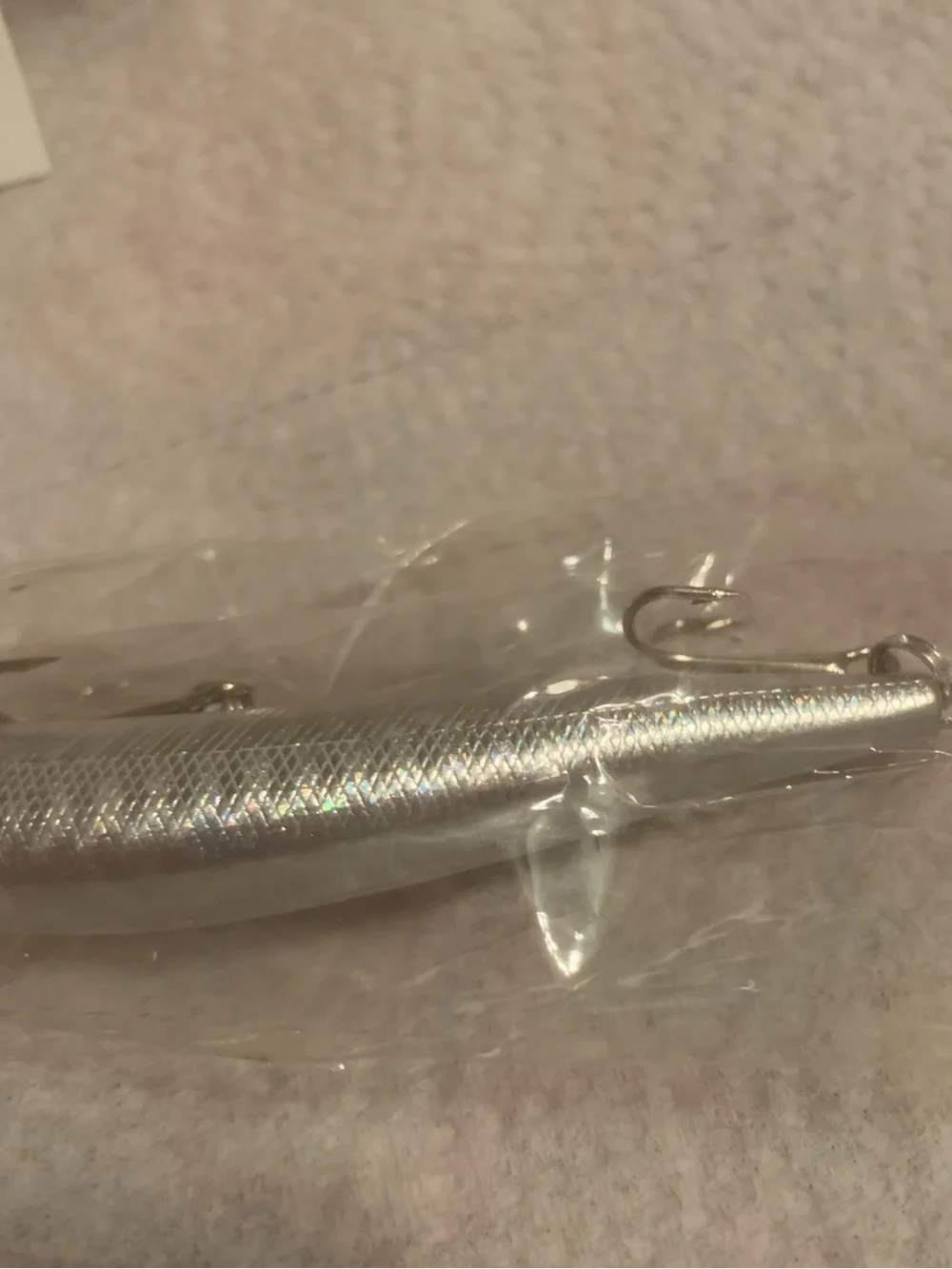 NEW Silver and Pink Fishing Lure - Premium Fresh or Saltwater with Treble Hooks